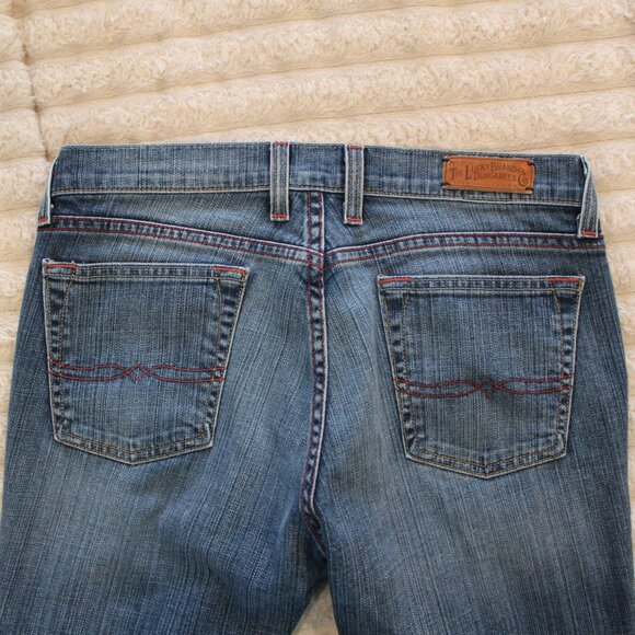 Lucky Brand Dunagarees Sundown Skinny Cuffed Crop Jeans Sz 8/29 - Picture 3 of 12